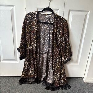 Elegant Black and Gold Women's Cardigan